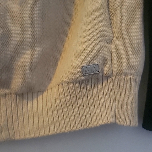 Mens Armani Exchange zip up to the top tan and black size small brandnew ๐ - Picture 3 of 17